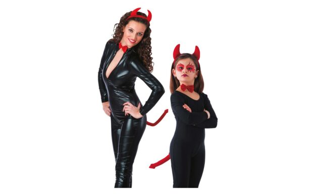 Obruč + rep + leptir mašna za maškare - Vrag, Carnival toys