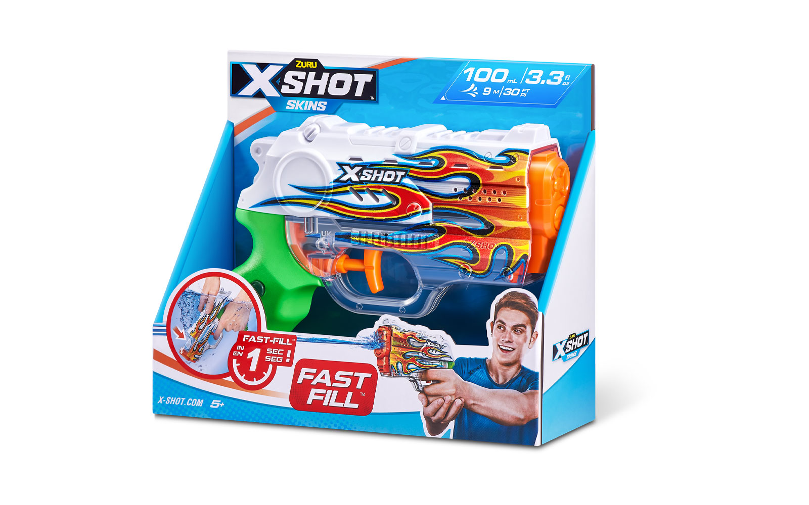 660136_10.jpg Nano Skins pištolj za vodu s brzim punjenjem, X-Shot, Zuru - Oštećeno pakiranje - Slika 1